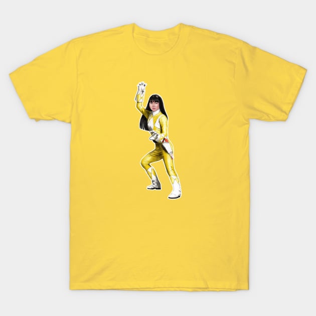 Mighty Morphin Power Rangers Yellow T-Shirt by BigMike